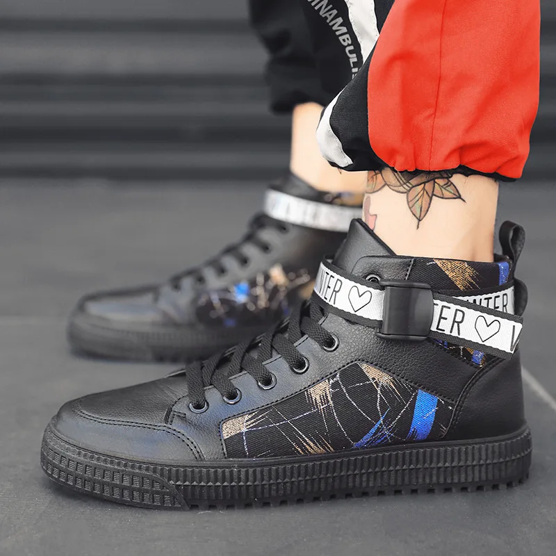 

Autumn 15 Teenager Men Shoes Junior High School Students Sports 10-Year-Old Big Kid High-top Board Shoe 12 Boy Casual Trendy Sho
