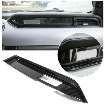 

High-Quality ABS Car Trim Cover Inner Decor Carbon Fiber Black Co-Pilot New