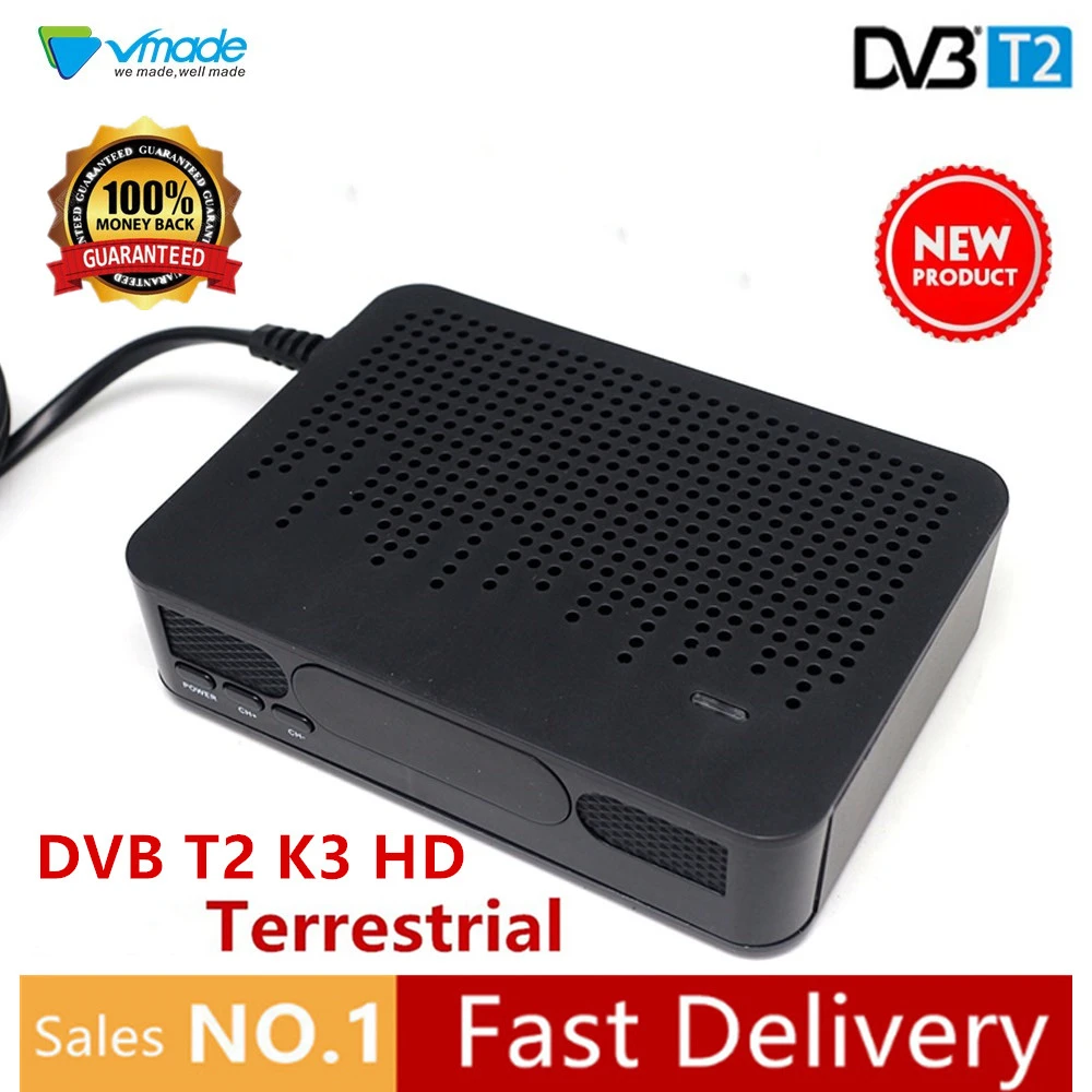 Vmade новые DVB T2 K3 Декодер каналов кабельного телевидения Коробки суши телевизор