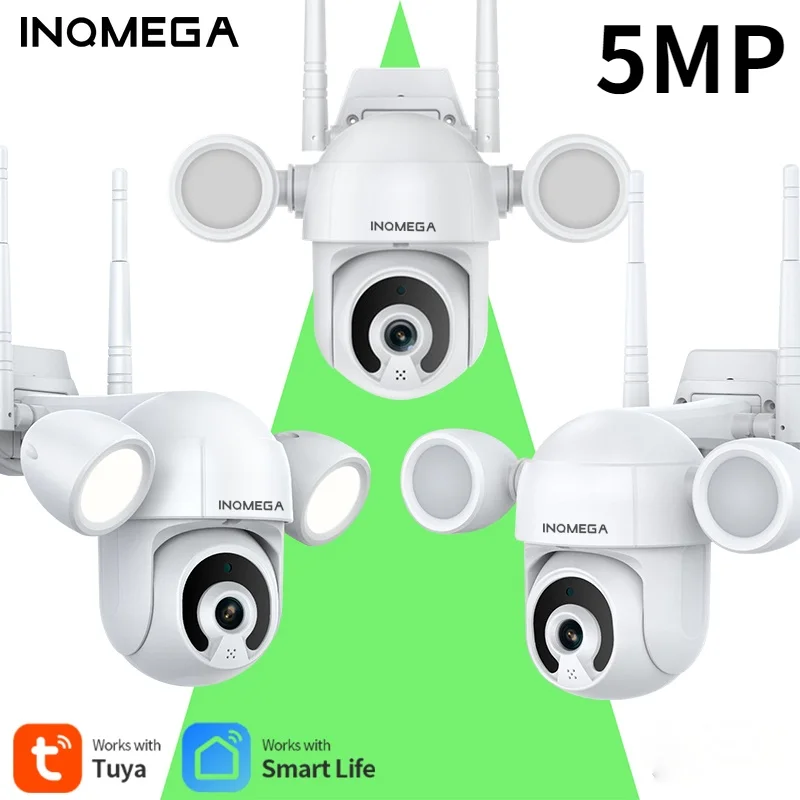 

Камера видеонаблюдения INQMEGA 5MP Smart Home с Wi-Fi и прожектором
