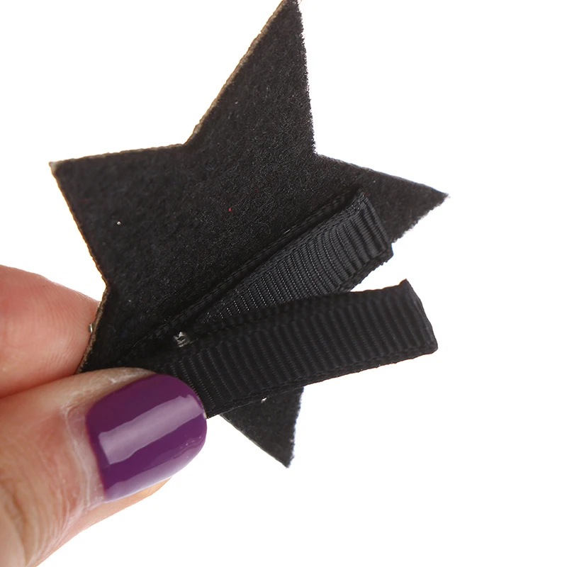 1Pcs Star Shape Metal Children Snap Glitter Hair Clips Barrettes Girls Cute Hair 6 Colors New