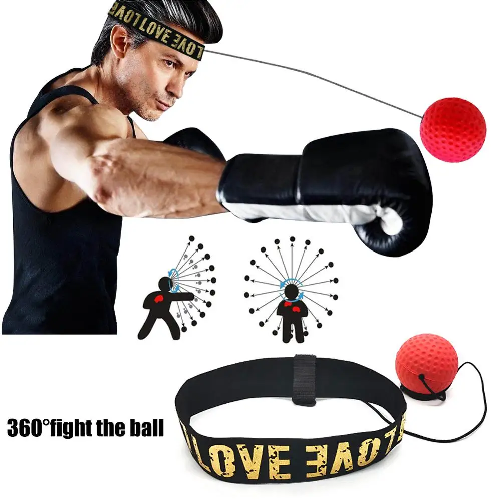 MMA Boxing Fight Ball With Head Band For Reflex Speed Training Punching Exercise