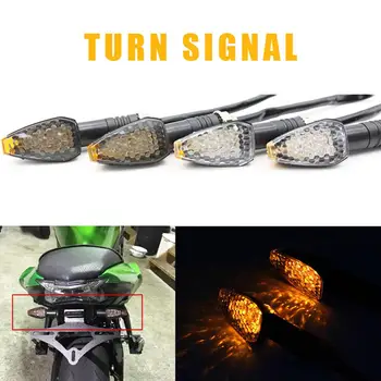 

2Pcs Motorcycle Front Rear Turn Signal Light Steering Lamp Super Bright Waterproof LED Steering Light