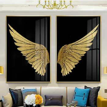 

Modern Abstract Dream Wing Wall Art Canvas Painting Picture Gallery Posters and Prints for Living Room Interior Home Decor