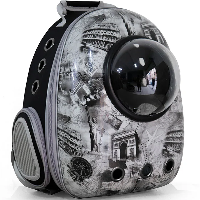 Высокое качество оптом водонепроницаемый открытый пузырь астронавт дышащая капсула сумка-переноска маленькая сумка для кошек для собак Перевозчик - Цвет: Paris