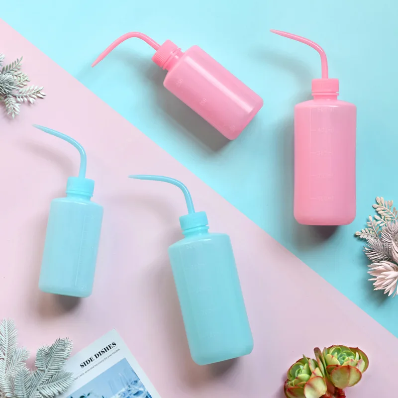 250/500ml Watering Pot Long Curved Transparent Water Bottle Liquid Container Spray Bottle Kettle 1 Pcs watering can