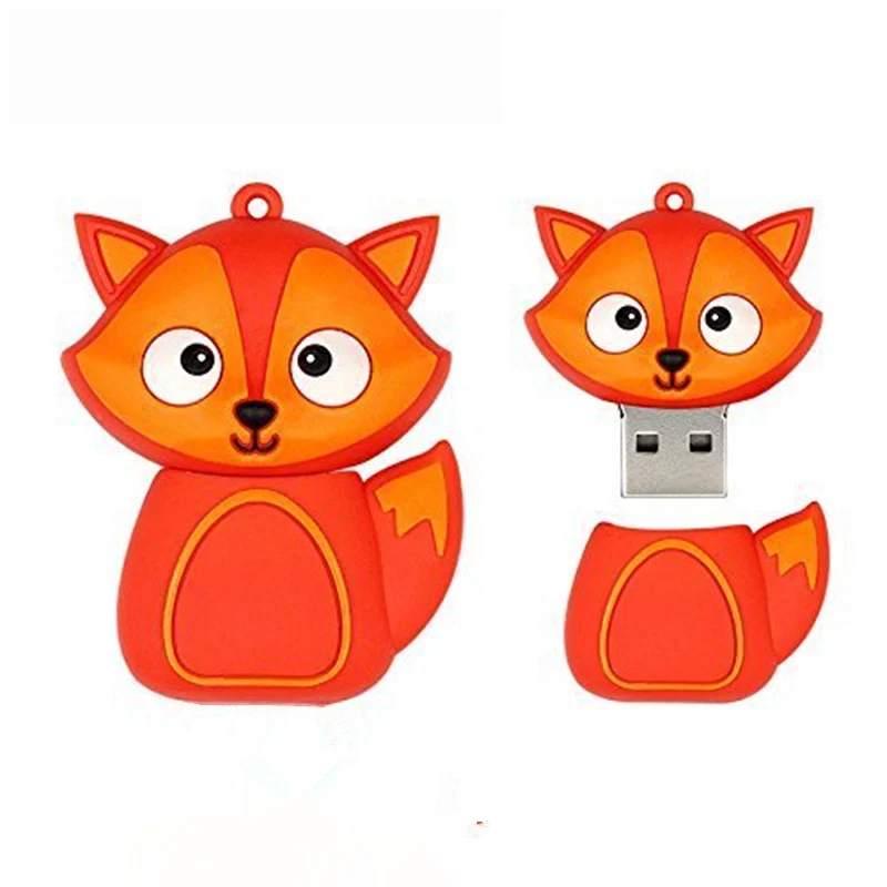 Usb флеш-накопитель Red Fox с мультяшным животным 4 ГБ 8 16 32 64 128 256 | Компьютеры и офис