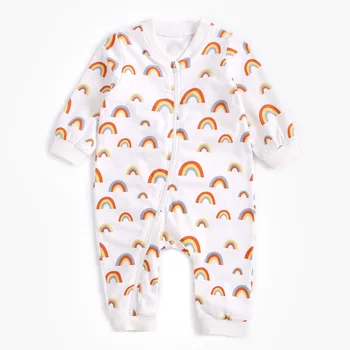 

Spring and Autumn Baby Long-sleeved Cartoon Romper Newborn Baby Pajamas