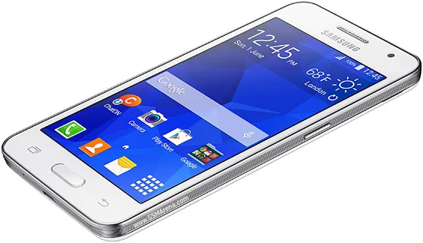 Телефон Samsung Galaxy Core II G355H две sim карты 4 Гб ПЗУ 768 ОЗУ 5 МП Wi Fi GPS четыре ядра дюйма
