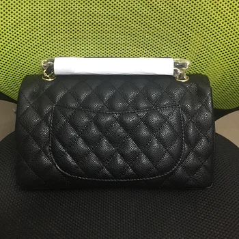 

Real Caviar Leather Women Handbags Luxury Brand Shoulder Bag Ladies Quilted Chain Crossbody Bags Calfskin Woman Bag With Logo