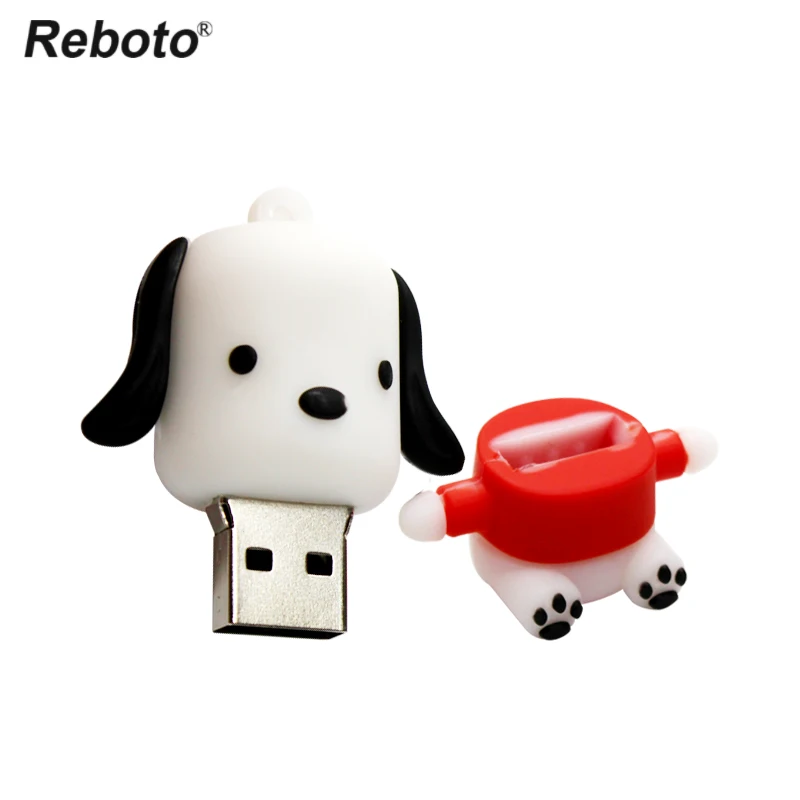 Мультфильм USB флешка 4 ГБ 8 ГБ 16 ГБ 32 ГБ 64 ГБ флэш-диск милые собачки; домашние питомцы собака мини Портативная карта памяти U диск для ПК
