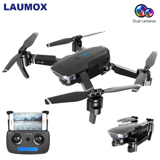 $US $51.49 LAUMOX SG901 RC Drone 4K 1080P HD Camera Optical Flow WiFi FPV Professional Drone Quadcopter Helico