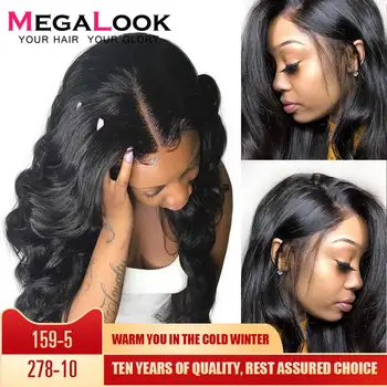 4x4 6x6 Closure Wigs Lace Closure Wig Remy Natural 30inch Megalook Hair Brazilian Human Hair Wigs Lace Closure Wig Body Wave Wig 2