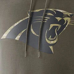 Толстовка Carolina Panthers Olive Salute To service KO Performance, толстовка с капюшоном для американского футбола