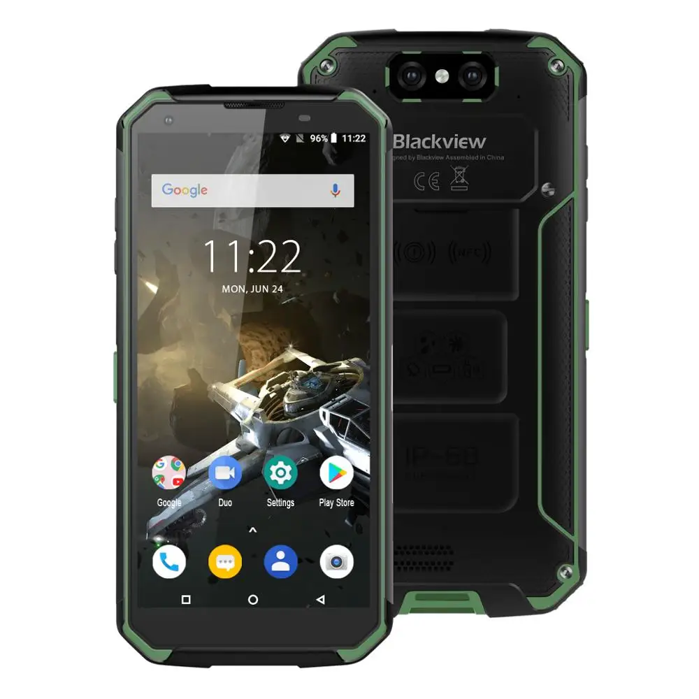Blackview BV9500 Plus Helio P70 Восьмиядерный мобильный телефон IP68 Водонепроницаемый 5,7 дюймовый смартфон 4 Гб+ 64 ГБ Android 9,0 мобильный телефон 10000 мАч