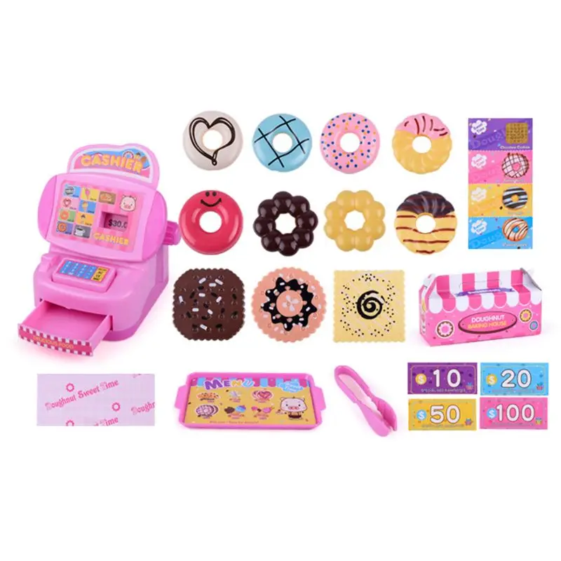 

Simulation Selling Doughnuts Shop Dessert Pretend Play Early Education Toy A2UB