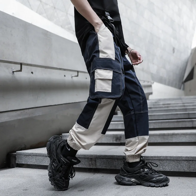 Прямая поставка брюки карго тактические мужские хип хоп комбинезоны с большим