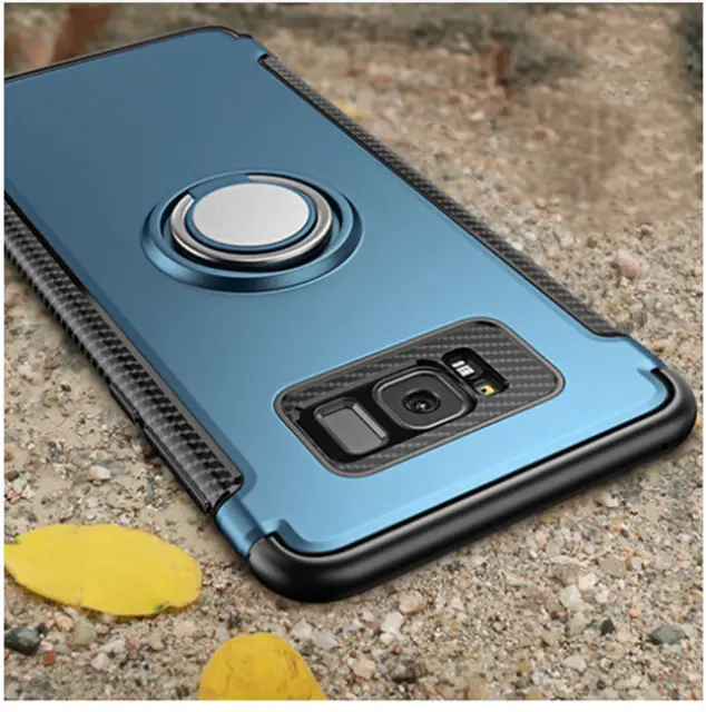 US $2.18 For Samsung Galaxy S7 Edge S8 S9 S10 Plus 5G Note 9 10 Pro case Magnetic Ring Armor Case for J3 J5 