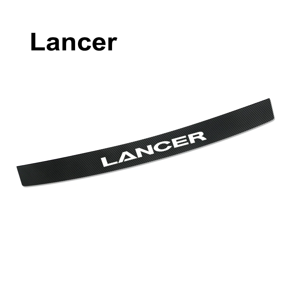 Автомобильные Защитные Наклейки на задний бампер для Mitsubishi Lancer 10 3 9 EX Outlander 3 ASX L200 Ralliart Competition автомобильные аксессуары - Название цвета: For Lancer