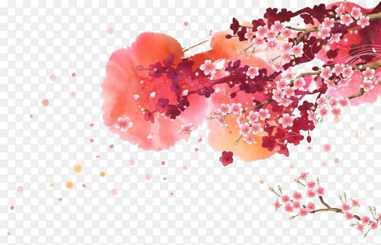 水彩画 水彩画梅花png图片素材免费下载 图片编号 Png素材网