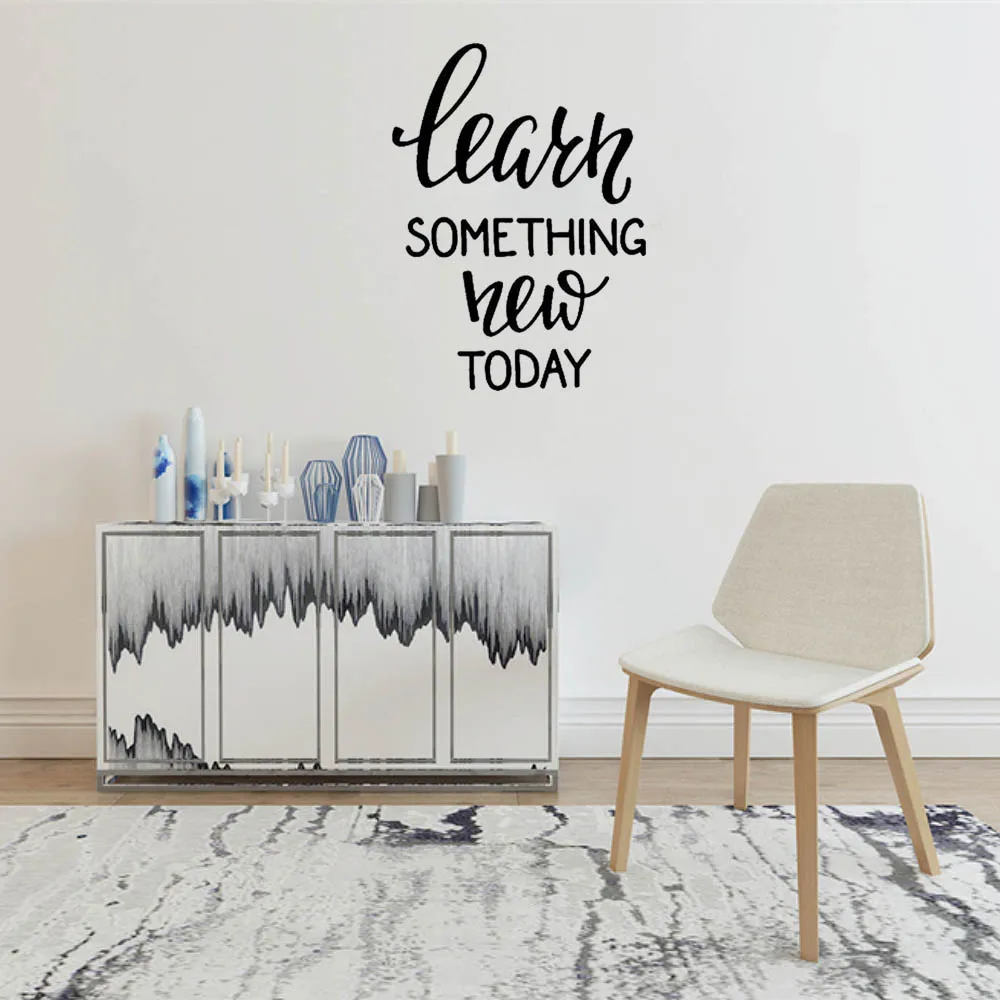 

Something New Today Wall Sticker Quote Wall Decal Home Decoration For Living Room Bedroom Vinyl Art Mural DW11201