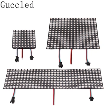 

WS2812B RGB LED Digital Flexible Individually Addressable Panel Light WS2812 8x8 16x16 8x32 Module Matrix Screen DC5V