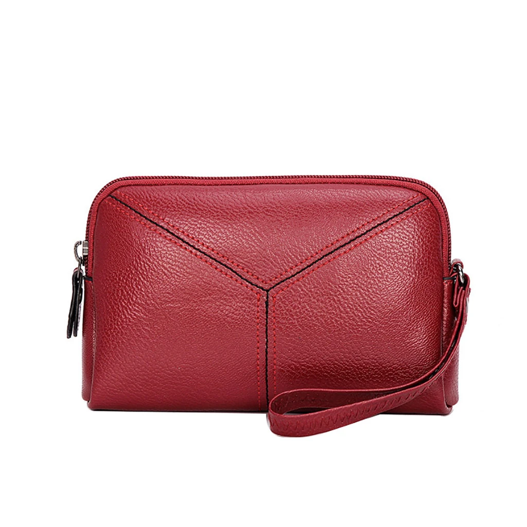 New Vintage Women Wallet With Zipper Coin Pocket Female High Capacity Purse Leather Brand Retro Ladies Long Card Clutch 817