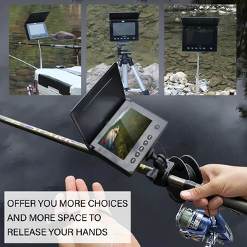 

Portable Underwater Fishing&Inspection Camera Night vision Camera 4.3 Inch Waterproof IP68 20M Cable for Ice/Sea