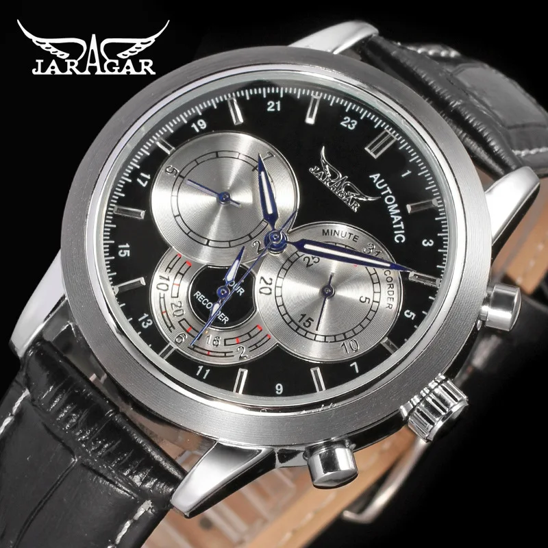 

Jaragar Analog Watch Three-Eyed Men's Fashion Casual Fully Automatic Analog Watch