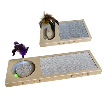 

Factory direct sales of 2020 new pet cat toys, multi-function cat scratching board, large puzzle, fun and endless fun, 10 pieces