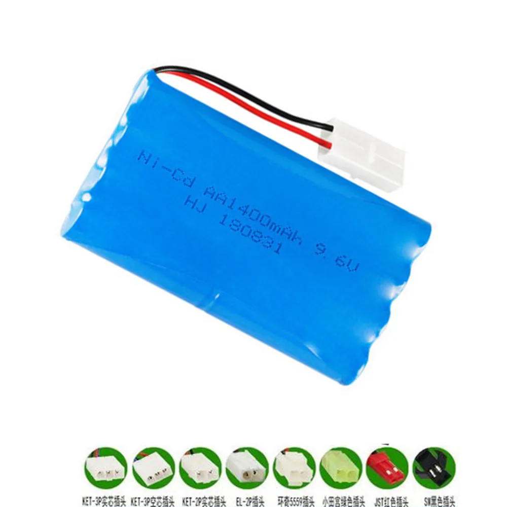 1400Mah 9.6V Batteria Ricaricabile Per I Giocattoli Di Rc Barche Pistole Auto Serbatoi Treni Robot Ni-Cd Aa 700Mah 9.6V Battery Pack 1-10Pcs