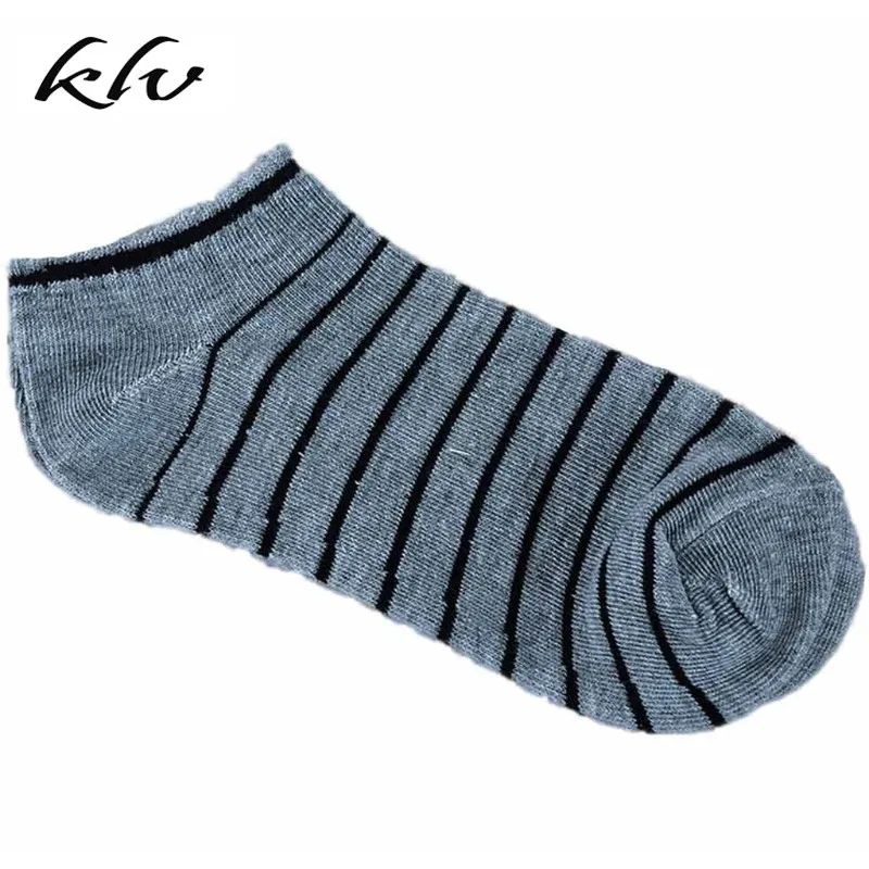 5 Pairs Comfortable Striped Men Unisex Short Ankle Socks Crew Low Cut Invisible