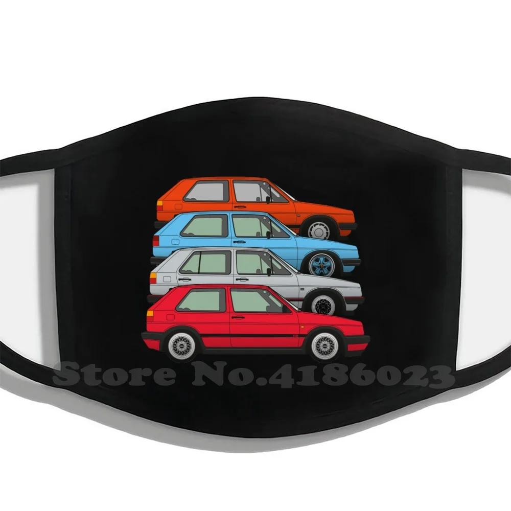 Golf Mk2S модная смешная маска для рта Vw Mk2 Mk1 кролик Jetta Scirocco Gti евро классический
