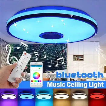 

72W Modern RGB Dimmable LED Ceiling Lights Living room bluetooth Music Lamp with APP Control Remote Control 85-265V