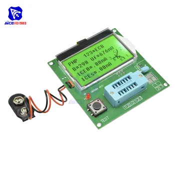 Mega328A LCR-T4 Transistor Tester Diode Triode Capacitance ESR Meter MOS PNP/NPN M328 Capacitor ESR SCR MOSFET Resistor Detector