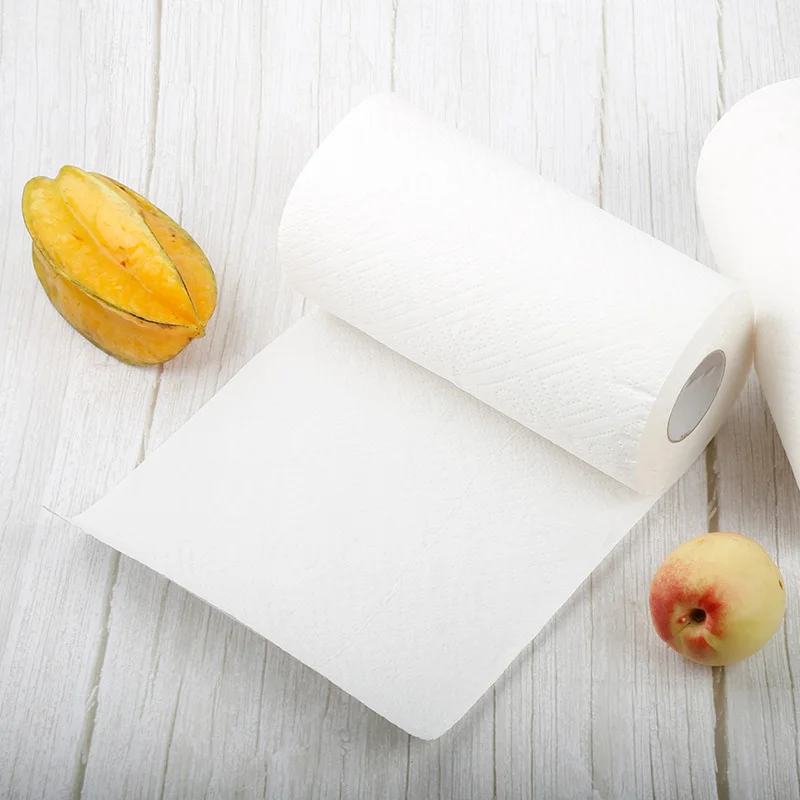 

1 Pack/2 Roll Kitchen Paper Towel Roll Strong Oil-absorbing Tissue Water Absorption Soft High Toughness New NYZ Shop