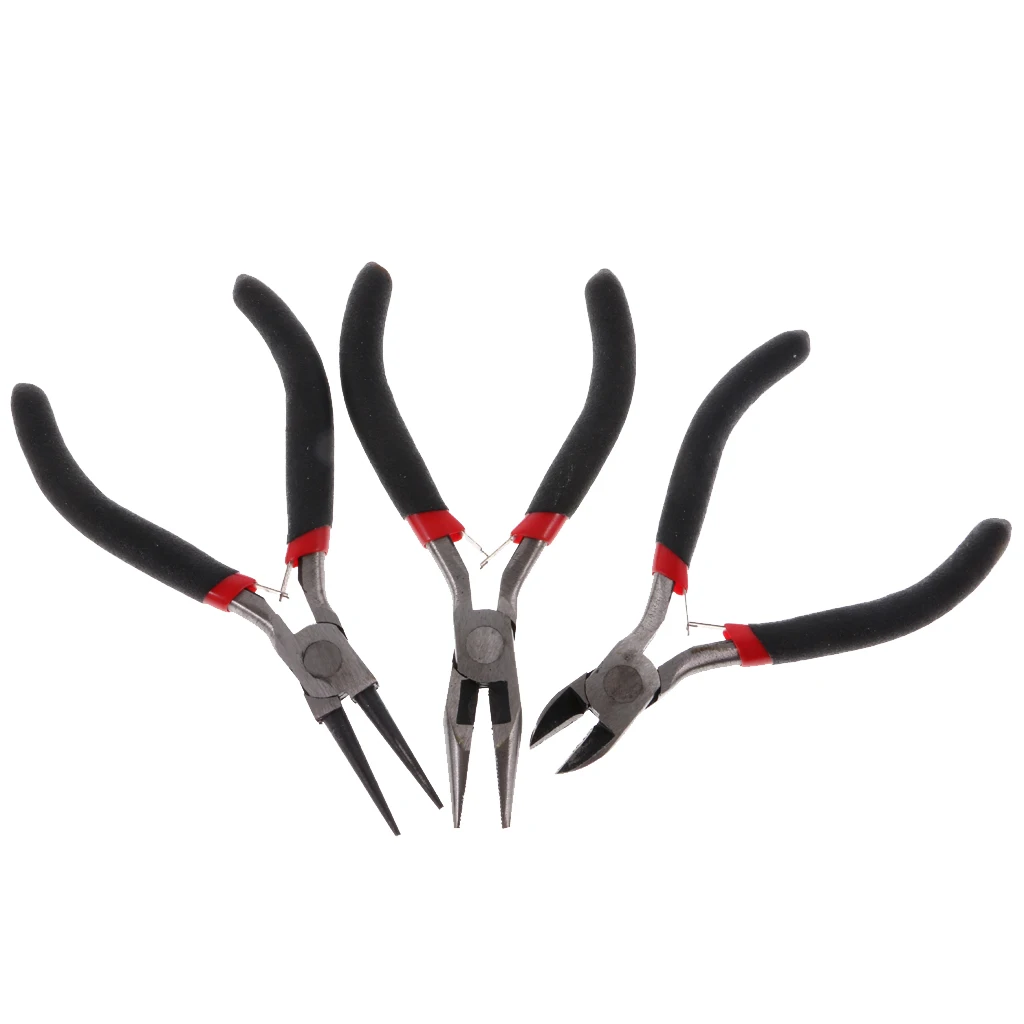 3 Stainless Steel Plier Craft Jewellery DIY Making Plier Removal/Fitting Kit