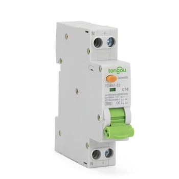 

Type AC RCBO 16A 30mA 6KA 18mm 1P+N Residual Current Circuit Breaker with Over Current and Leakage Protection Differential