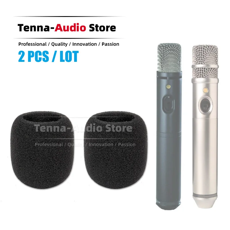 

2PCS Windshield Microphone Cover Sponge Foam Pop Filter Windproof For RODE NT3 M3 NT 3 M 3 Recording Condenser Mic Windscreen