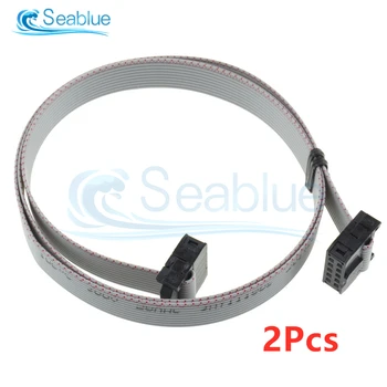 

2Pcs/lot 70CM 10 Pin 2.54mm Female to Female Connector Cable For USB ASP ISP JTAG AVR Wire 10P IDC Flat Ribbon DATA Cable 10 Pin