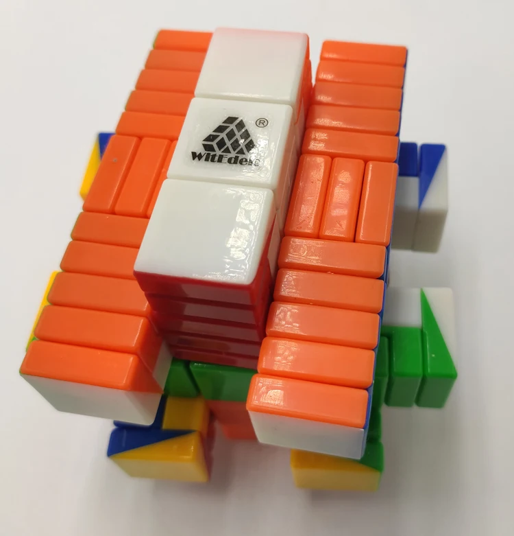Qiyi mofangge thunderclap 4x4 6.2 см 6.0 Cube Черный/Stickerless/белый leiting Cubo magico образования игрушка