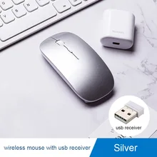 Перезаряжаемая беспроводная мышка для ноутбука Macbook Air 13 11 Usb 2,4 ГГц беззвучный оптическая игровая мышь для женщин и мужчин Mause