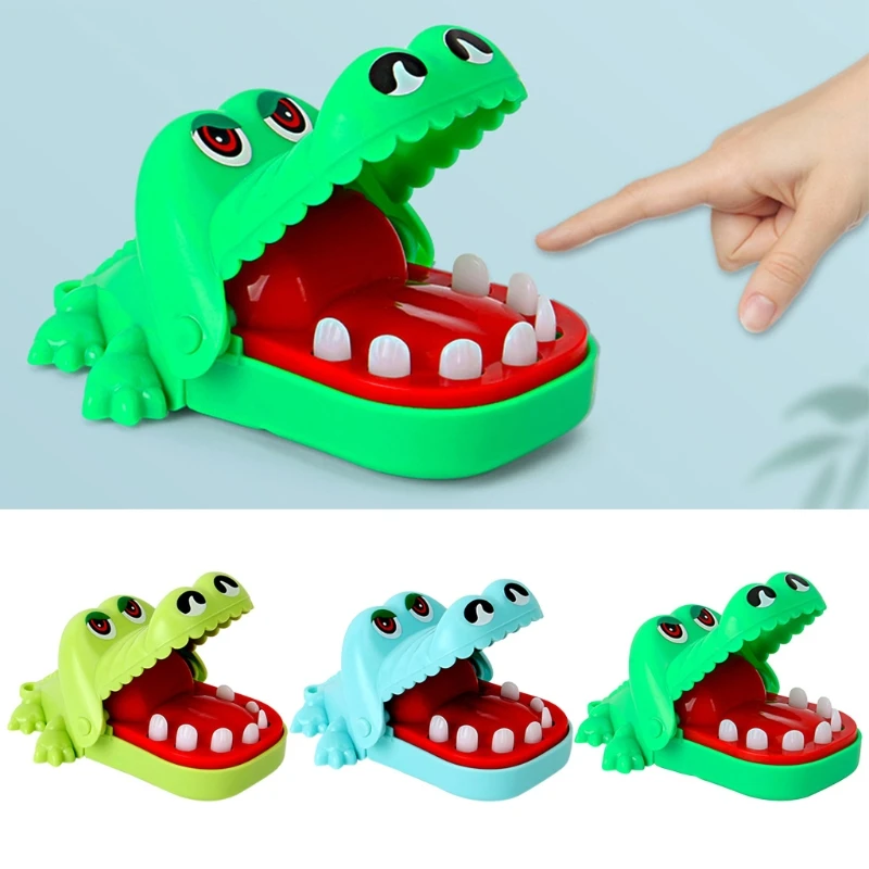 Crocodile Teeth Toys Game for Kids Crocodile Biting Finger Dentist Games Funny Toys Creative Keychain Pendant for Kids