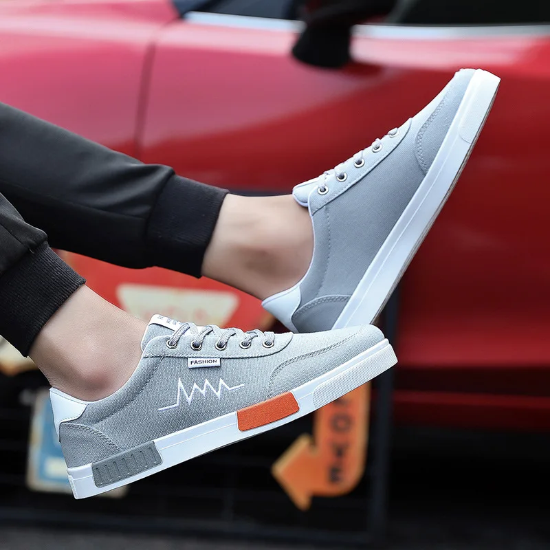 

2019 New Style MEN'S Canvas Shoes Korean-style Summer Breathable Stylish Sneaker England Versatile Men Shoes Men's Casual Single