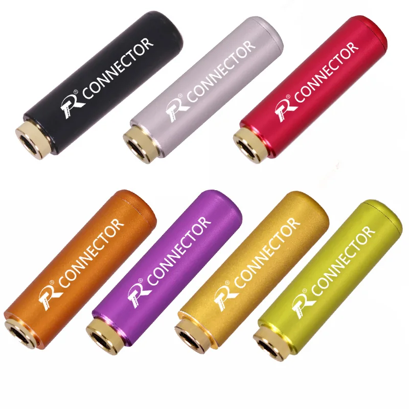 100pcs lot 4 Pole Stereo 3 5mm Mini Jack Aluminum Shell 3 5 Female Jack Socket Stereo Audio Connector Headphone Earphone Adapter