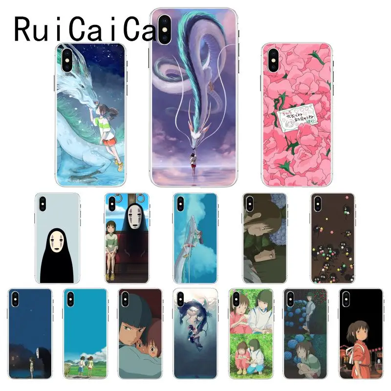 

Ruicaica Cartoon Studio Ghibli Spirited Away Soft Silicone Phone Case for iPhone 8 7 6 6S Plus X XS MAX 5 5S SE XR 10 Cover