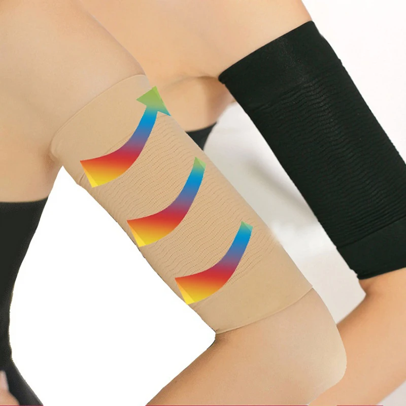 1Pair Arm Sleeves Weight Loss Thin Legs ToneUp Arm Shaping Sleeves Slimming Fat Buster Black Lift Belt