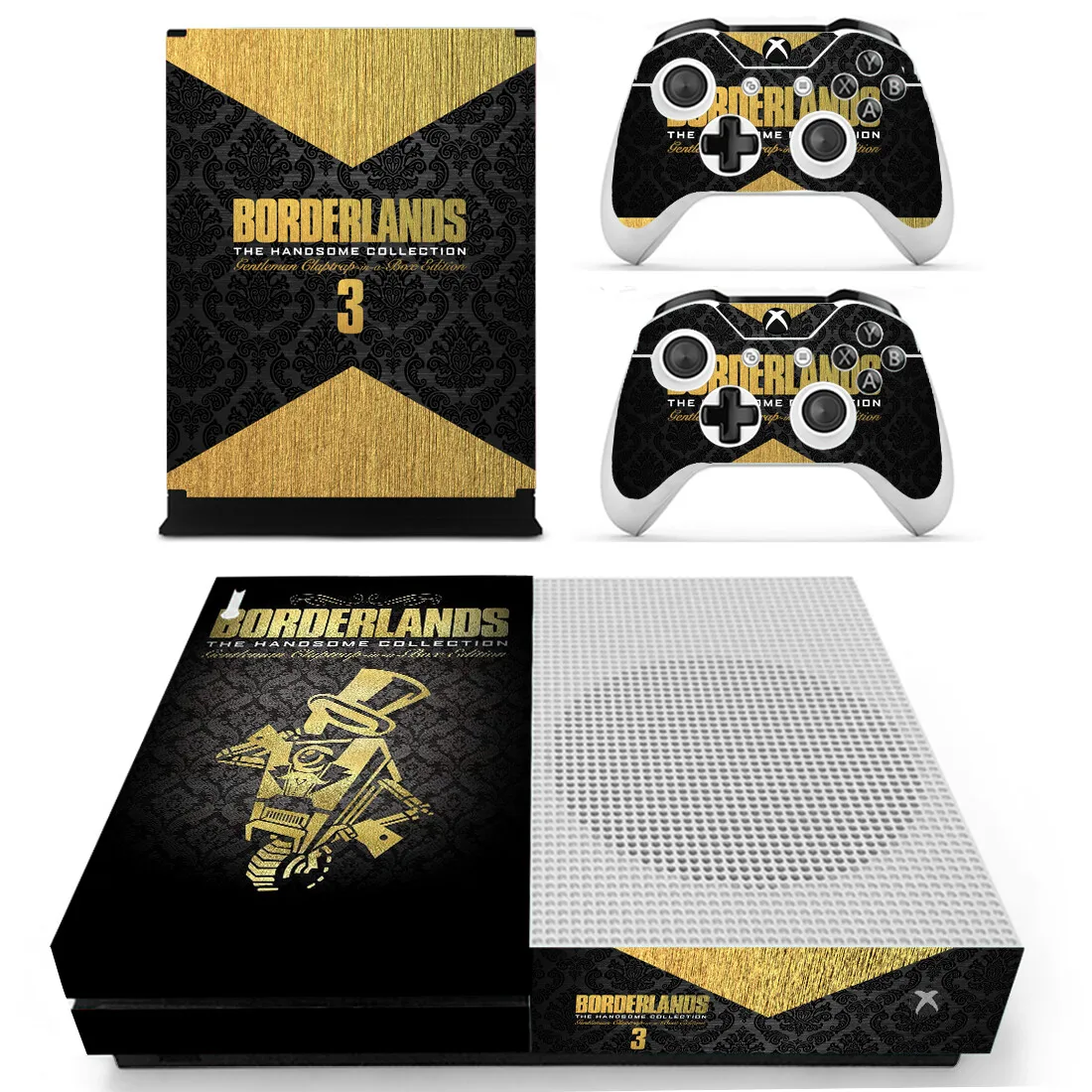 Наклейка Borderlands 3 кожи для Xbox One S консоли и Kinect и 2 контроллеров для Xbox One тонкая наклейка из винила