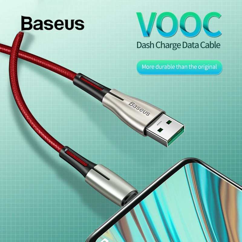 Baseus Micro USB кабель для OPPO 4A VOOC Быстрая зарядка кабель зарядного устройства микро-usb для samsung Xiaomi Redmi Note 4 5