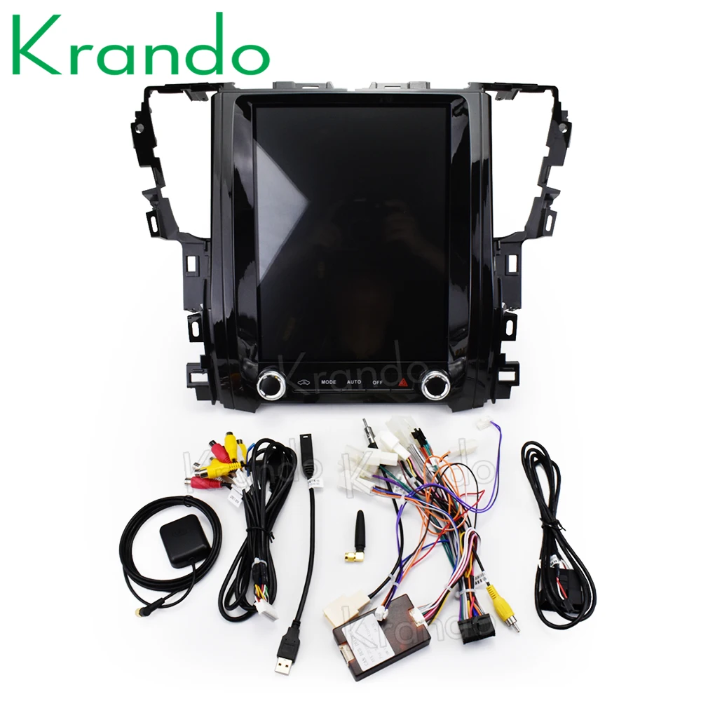 Discount Krando Android 8.1 12.1" Tesla Vertical car multimedia player for Toyota Alphard navigation system 5